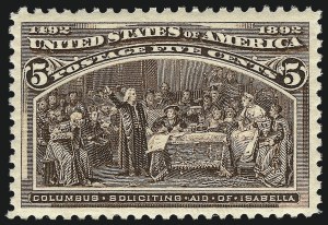 Sale 1019, Lot 545, 1c-50c 1893 Columbian Issue (Scott 230-240)