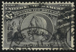 Sale 1019, Lot 576, $1.00-$5.00 1893 Columbian Issue (Scott 241-245), $5.00 Columbian (245) Sale 1019, Lot 576, $1.00-$5.00 1893 Columbian Issue (Scott 241-245)