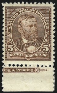 Sale 1019, Lot 582, 1894 Unwatermarked Bureau Issue (Scott 246-263)