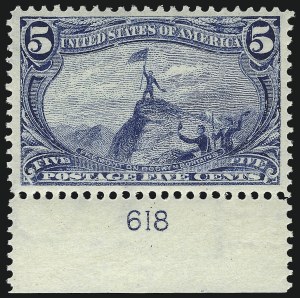 Sale 1019, Lot 629, 1c-50c 1898 Trans-Mississippi Issue (Scott 285-291)
