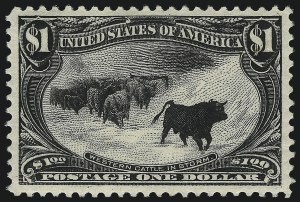 Sale 1019, Lot 647, $1.00-$2.00 1898 Trans-Mississippi Issue (Scott 292-293)