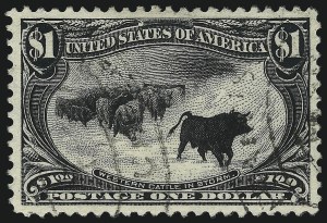 Sale 1019, Lot 649, $1.00-$2.00 1898 Trans-Mississippi Issue (Scott 292-293)