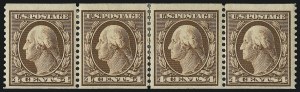 Sale 1019, Lot 738, 1908-09 Washington-Franklin Issues (Scott 332-355)