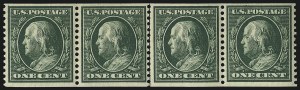 Sale 1019, Lot 766, 1909-12 Washington-Franklin Issues (Scott 375b-396)