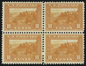 Sale 1019, Lot 783, 1913 Panama Pacific Issue (Scott 397-404)