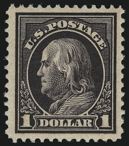 Sale 1019, Lot 805, 1912-15 Washington-Franklin Issues (Scott 406c-460)