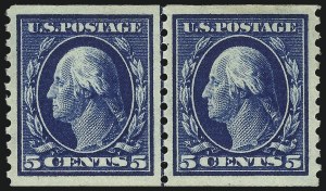 Sale 1019, Lot 823, 1912-15 Washington-Franklin Issues (Scott 406c-460)