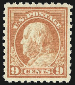 Sale 1019, Lot 839, 1916-17 Washington-Franklin Issues (Scott 462-480)