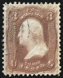 Sale 1024, Lot 107, 3c-5c 1861-66 Issue (Scott 64-67)