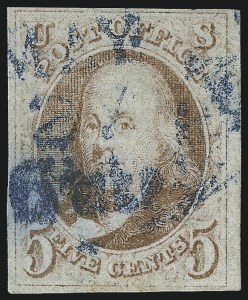 Sale 1024, Lot 15, 5c 1847 Issue Shades (Scott 1 shades)
