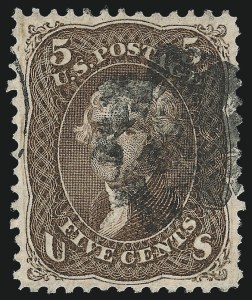 Sale Number 1024, Lot Number 160, 1c-90c 1868 F Grill (Scott 92-101)