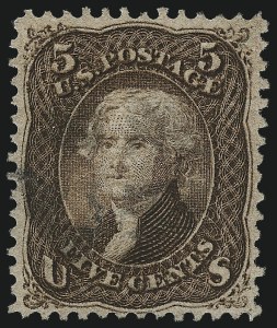 Sale 1024, Lot 162, 1c-90c 1868 F Grill (Scott 92-101)
