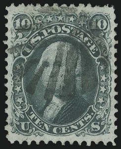 Sale 1024, Lot 164, 1c-90c 1868 F Grill (Scott 92-101)