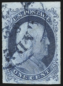 Sale 1024, Lot 18, 1c 1851-56 Issue (Scott 5-9)