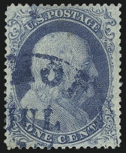 Sale 1024, Lot 55, 1c 1857-60 Issue (Scott 18-24)