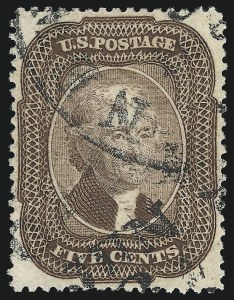 Sale 1024, Lot 72, 5c 1857-60 Issue (Scott 27-30A)
