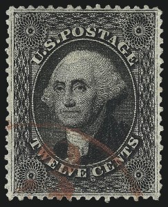 Sale 1024, Lot 82, 12c-90c 1857-60 Issue (Scott 36-39)