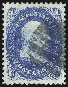 Sale 1024, Lot 92, 1c 1861-66 Issue (Scott 63)