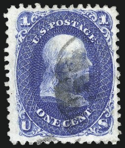 Sale 1024, Lot 93, 1c 1861-66 Issue (Scott 63)