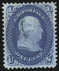 Sale 1024, Lot 96, 1c 1861-66 Issue (Scott 63)
