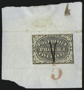 Sale 1025, Lot 33, Postmasters Provisionals: Providence R.I.