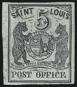 Sale 1025, Lot 36, Postmasters Provisionals: St. Louis Mo.