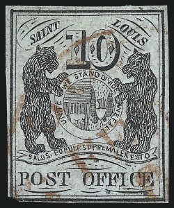 Sale 1025, Lot 41, Postmasters Provisionals: St. Louis Mo.