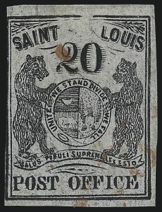 Sale 1025, Lot 50, Postmasters Provisionals: St. Louis Mo.