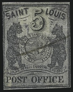 Sale 1025, Lot 55, Postmasters Provisionals: St. Louis Mo.