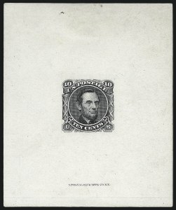 Sale 1026, Lot 1039, Essays and Proofs: 1869 Pictorial Issue