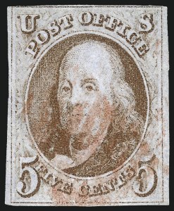 Sale 1026, Lot 1113, 1847 Issue and 1875 Reproduction (Scott 1-4)