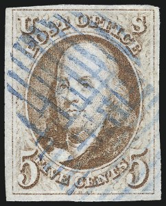 Sale 1026, Lot 1118, 1847 Issue and 1875 Reproduction (Scott 1-4)