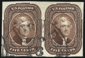 Sale 1026, Lot 1155, 1851-56 Issue (Scott 5A-17)