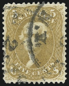 Sale Number 1026, Lot Number 1211, 1861-66 Issue (Scott 56-76) Sale Number 1026, Lot Number 1211, 1861-66 Issue (Scott 56-76)