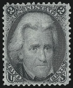 Sale 1026, Lot 1220, 1861-66 Issue (Scott 56-76), 2c Black (73) Sale 1026, Lot 1220, 1861-66 Issue (Scott 56-76)