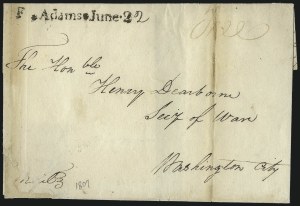 Sale 1026, Lot 1748, Stampless Covers