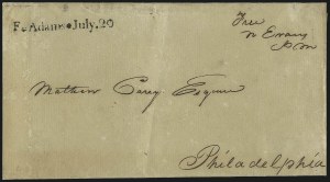 Sale 1026, Lot 1749, Stampless Covers