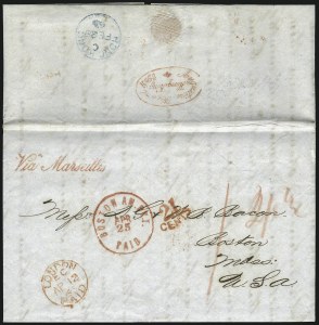 Sale 1026, Lot 1774, Railroad, Express and Ocean Mail Covers