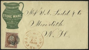 Sale 1026, Lot 1810, 1851-57 Issues on Cover