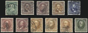 Sale 1027, Lot 158, 1898 Bureau Issue Change of Colors (Scott 279-283)