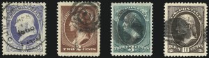 Sale 1027, Lot 93, 1882-88 American Bank Note Company Issues (Scott 205-218)