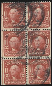 Sale 1028, Lot 314, 2c Shield Issue (Scott 319-320)