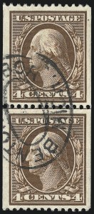 Sale 1028, Lot 330, 1908-09 Perf 12 Double-Line Watermark Issue (Scott 331-356)