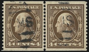 Sale 1028, Lot 334, 1908-09 Perf 12 Double-Line Watermark Issue (Scott 331-356)