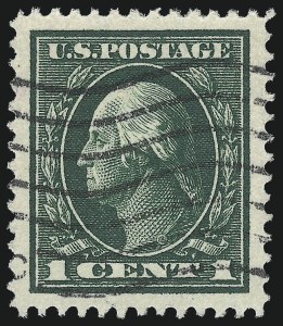 Sale Number 1028, Lot Number 370, 1912-14 Perf 12 Double-Line Watermark Issue-New Designs (Scott 405-422)