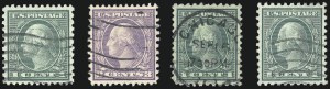 Sale 1028, Lot 458, 1919-20 Rotary Press Coil and Sheet Waste Issues (Scott 538-546a)