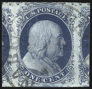 Sale Number 1032, Lot Number 3017, 1c 1851-56 Issue (Scott 5A-9)