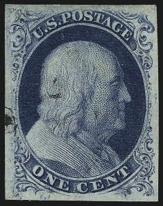 Sale Number 1032, Lot Number 3019, 1c 1851-56 Issue (Scott 5A-9) Sale Number 1032, Lot Number 3019, 1c 1851-56 Issue (Scott 5A-9)