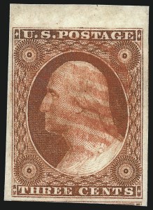 Sale 1032, Lot 3025, 3c 1851-56 Issue (Scott 10-11A)