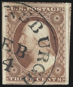 Sale 1032, Lot 3032, 3c 1851-56 Issue (Scott 10-11A)